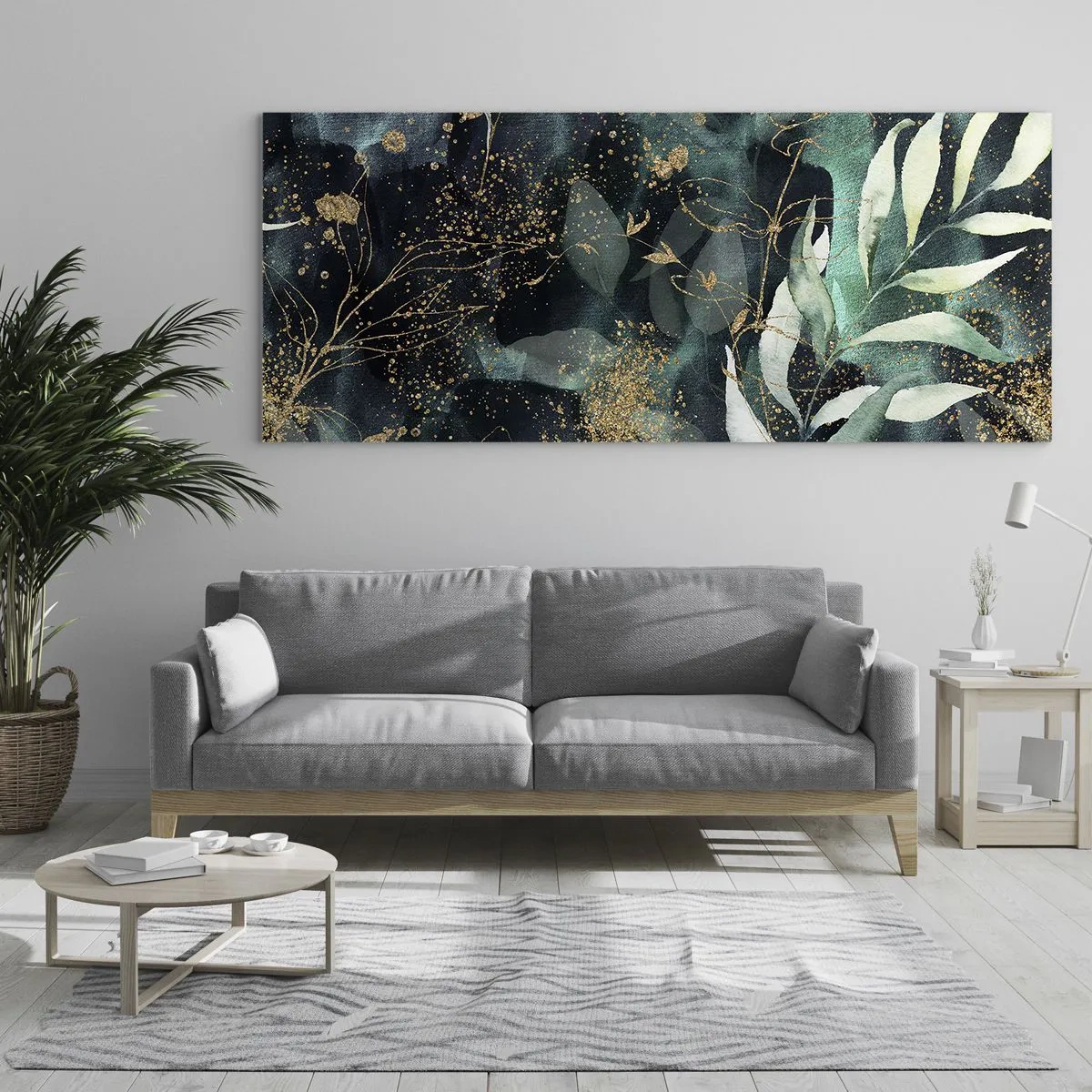 Glass picture - Enchanted Garden - 100x40 cm
