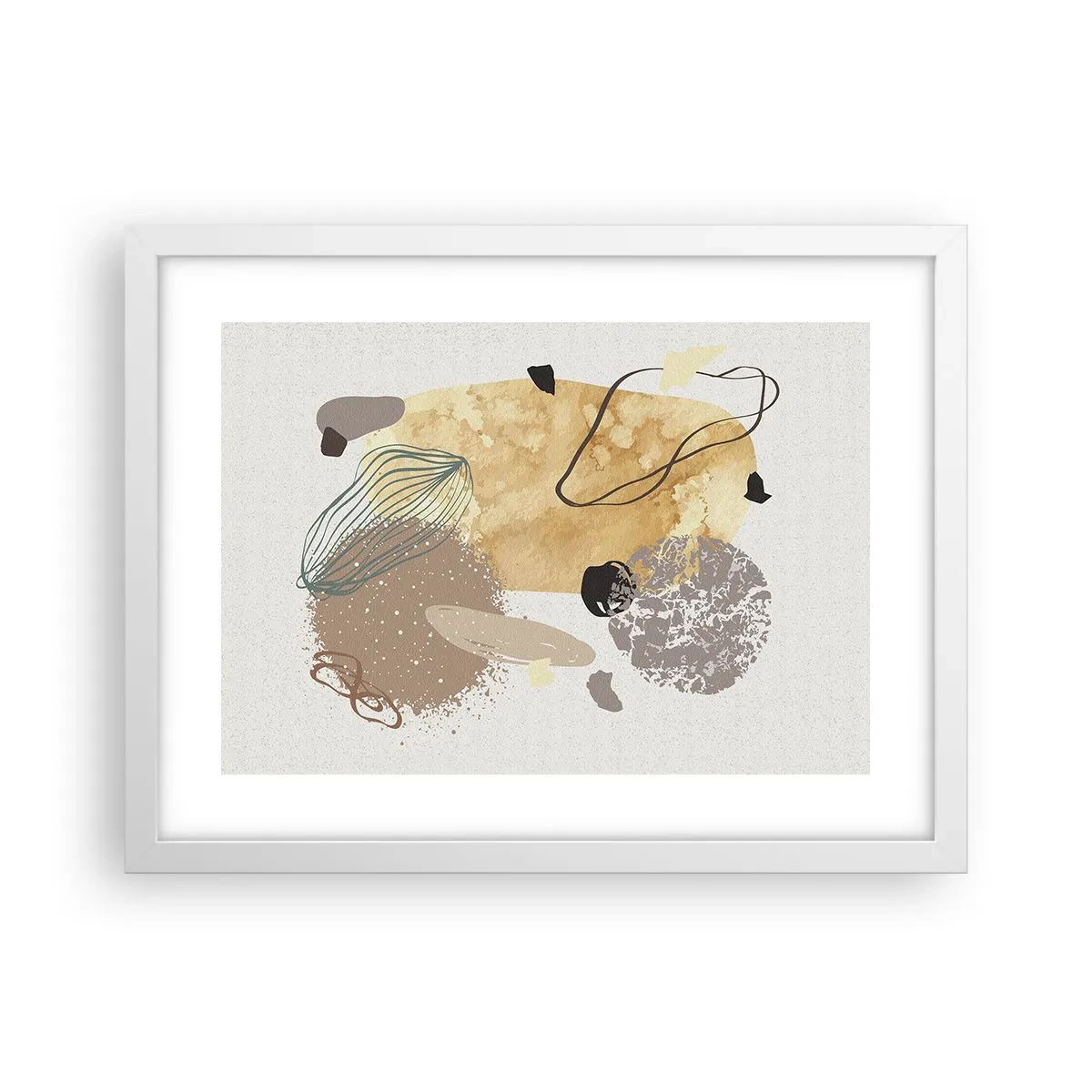 Poster in white frmae - Applied Splashing - 40x30 cm