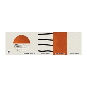 Photo Wallpaper Sample Standard Eco - In Japanese Style - Abstraction, Piece, Minimalism - 100x30 cm