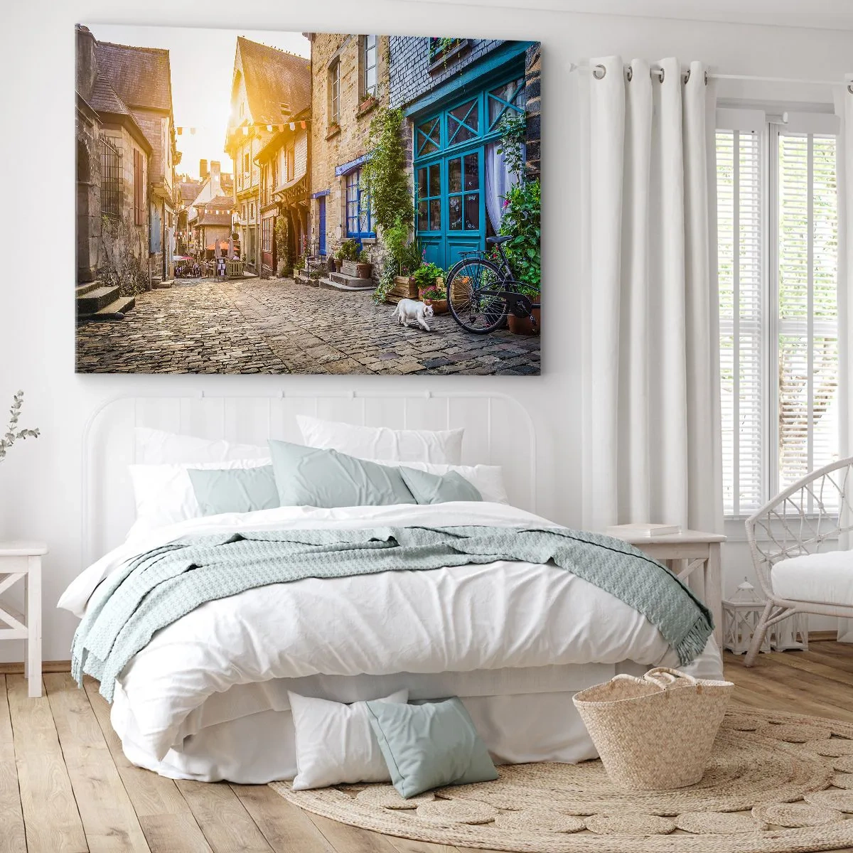 Canvas picture - White Spirit of a Town - 120x80 cm