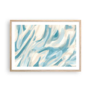 Poster in light oak frame - Whiffs of Spring - 70x50 cm