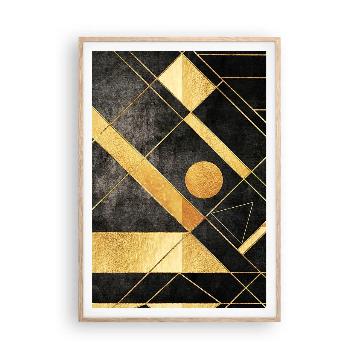 Poster in light oak frame - Sun of the Desert - 70x100 cm