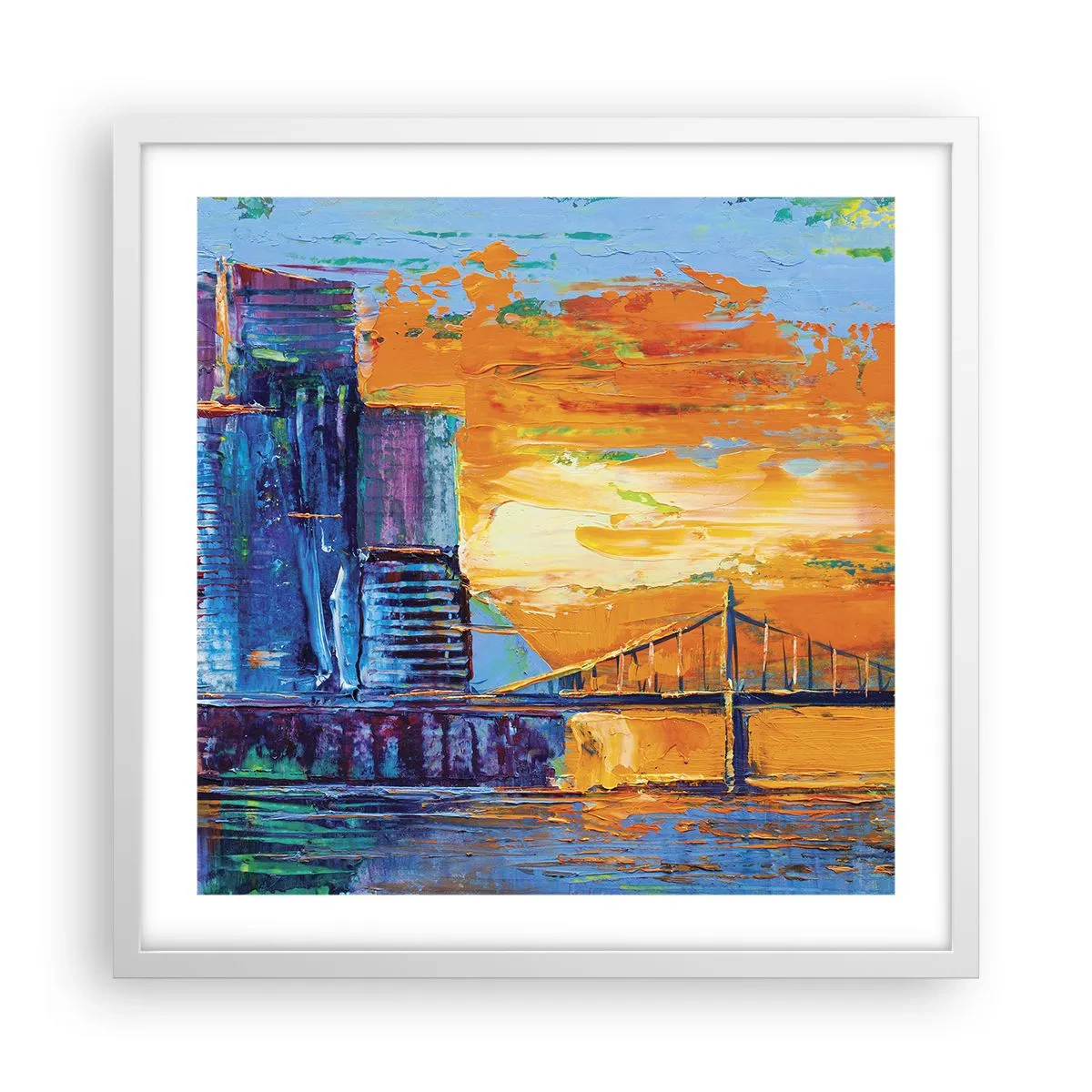 Poster in white frmae - Culture and Nature - 50x50 cm