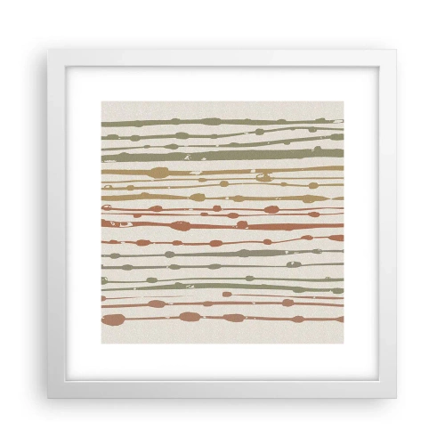 Poster in white frmae - Musical Colour Notation - 30x30 cm