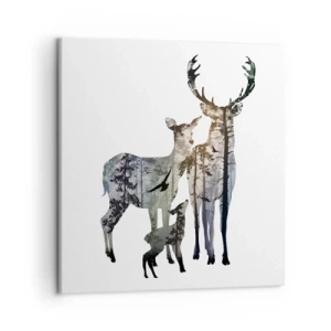 Canvas picture - Family Photo - 50x50 cm