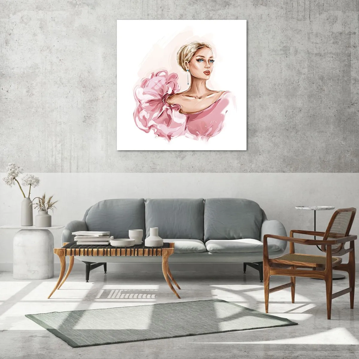 Glass picture - Like a Painitng - 60x60 cm