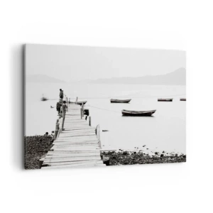 Canvas picture - By Waters Still and Clear - 100x70 cm