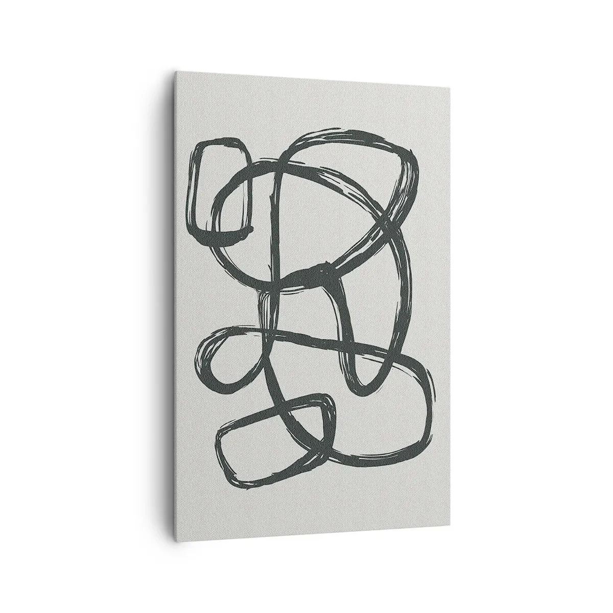 Canvas picture - Abstract in Loops - 80x120 cm