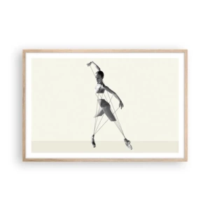 Poster in light oak frame - In the Theatre of the World - 91x61 cm