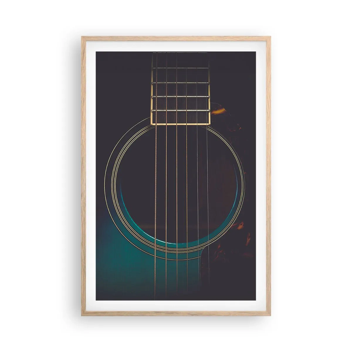 Poster in light oak frame - A Moment Before It Sounds - 61x91 cm