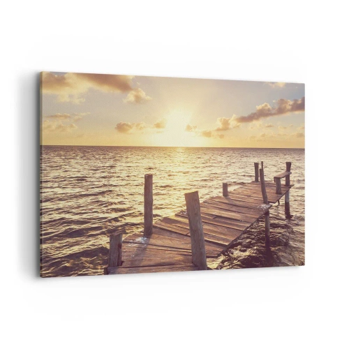 Canvas picture - Golden Land of Tranquility - 100x70 cm