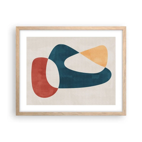 Poster in light oak frame - Influences and Metamorphoses - 50x40 cm