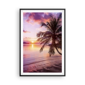 Poster in black frame - Bliss up to the Horizon - 61x91 cm