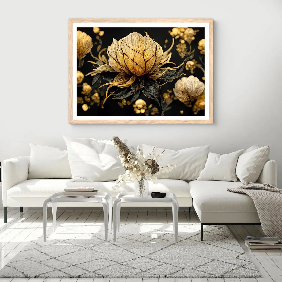 Poster in light oak frame - Subtle Fragility - 40x30 cm