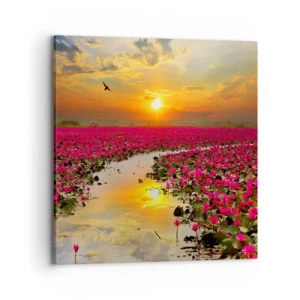 Canvas picture - Secret Life of a Lake - 70x70 cm