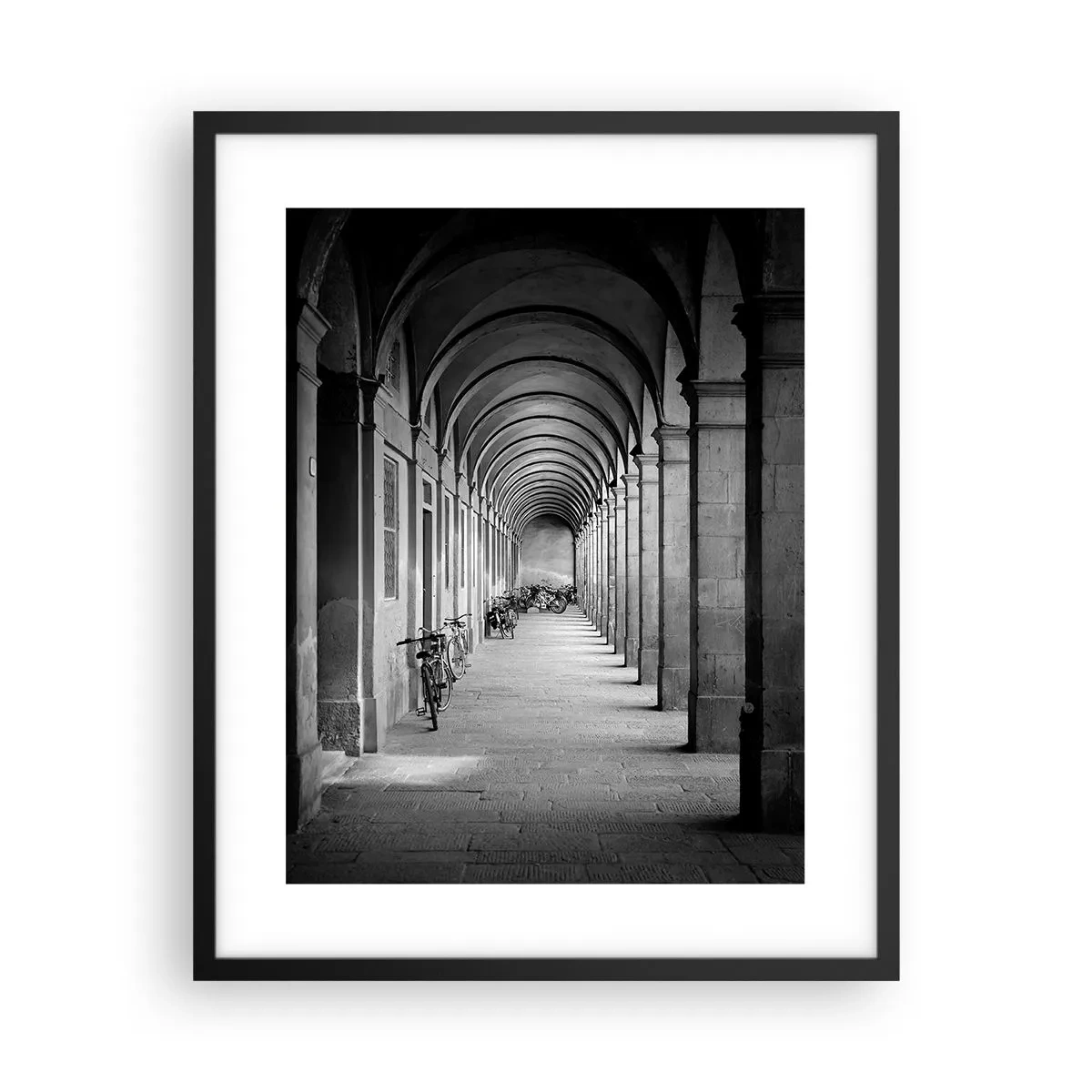 Poster in black frame - Under the Arcades - 40x50 cm