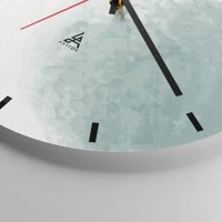 Clock face with lines