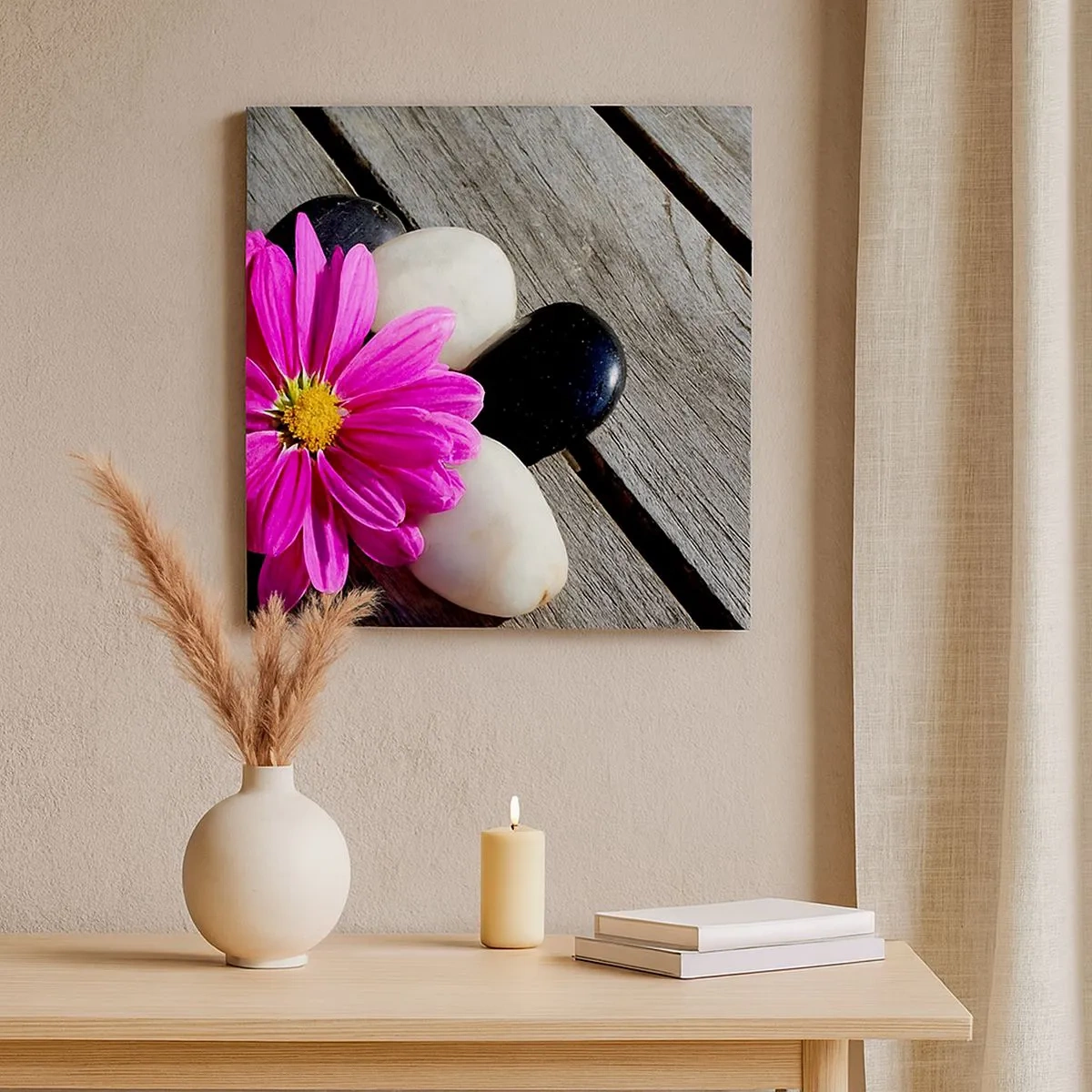 Canvas picture - Rest on a Pier - 30x30 cm