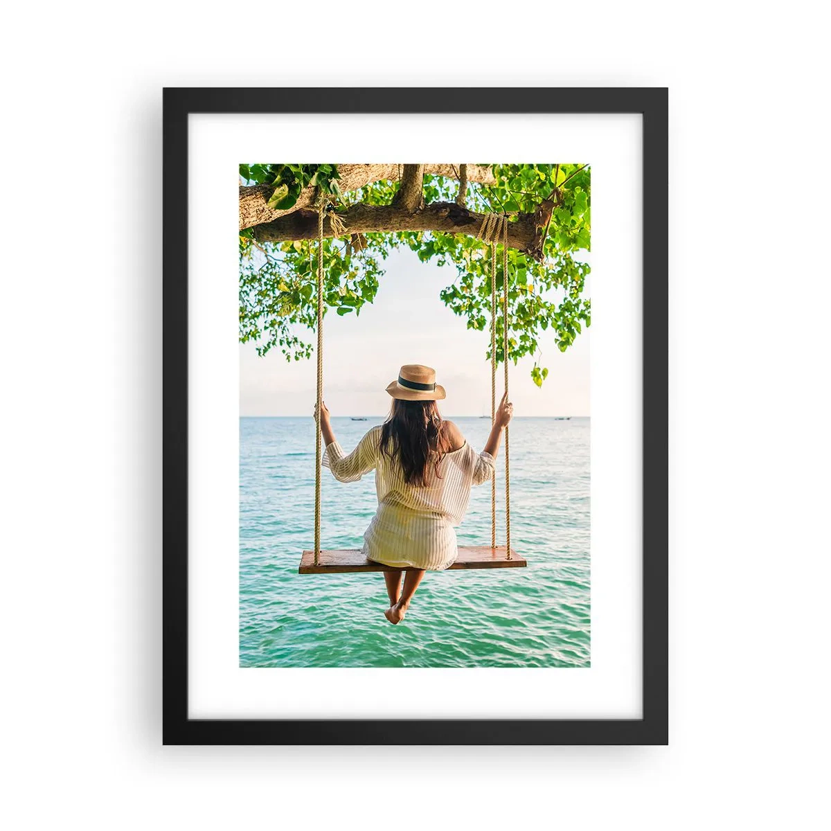 Poster in black frame - Life Is Beautiful - 30x40 cm