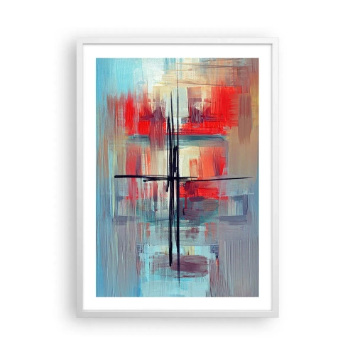 Poster in white frmae - Landscape in a foreign Dimension - 50x70 cm