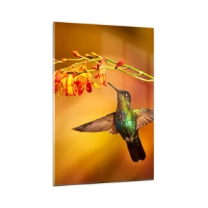 Glass picture - Messenger of Light according to the Mayans - 80x120 cm