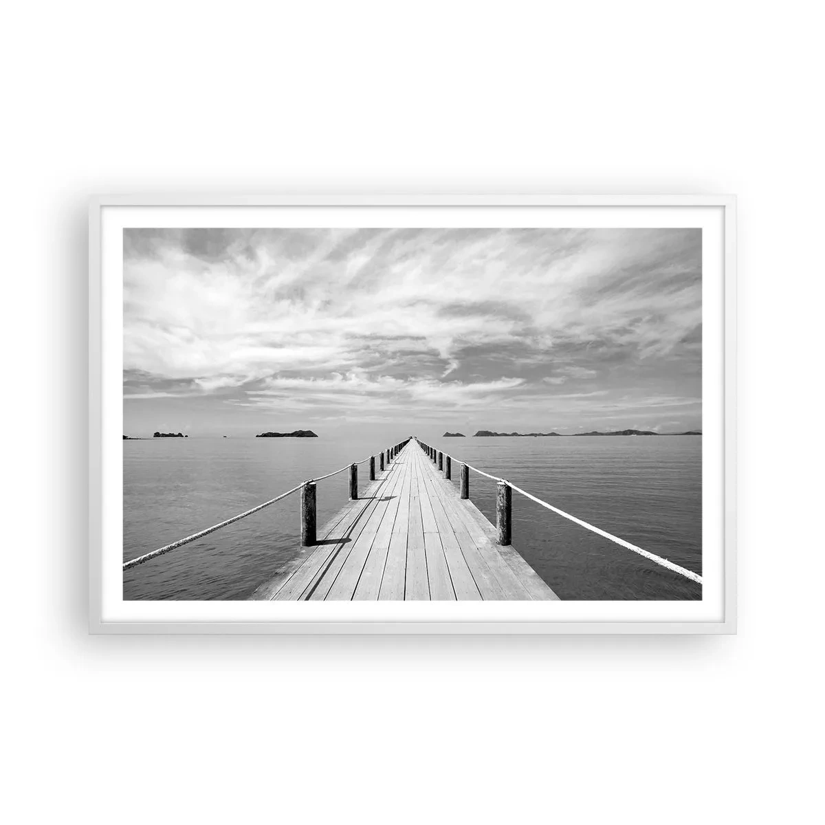 Poster in white frmae - Maybe a Trip… - 91x61 cm