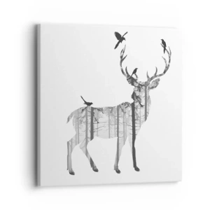 Canvas picture - Good Spirit of a Forest - 30x30 cm