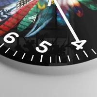 Clock face with numbers