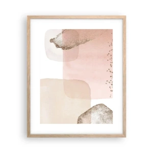 Poster in light oak frame - Look through Colour - 40x50 cm