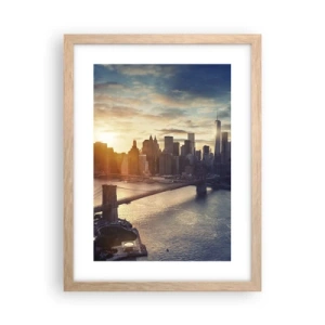 Poster in light oak frame - Monument to the Culture of the West - 30x40 cm