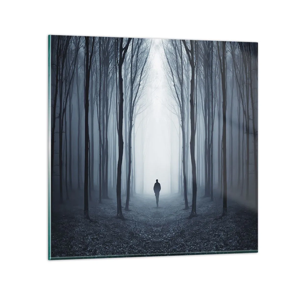 Glass picture - And Everything is Straight and Bright - 40x40 cm