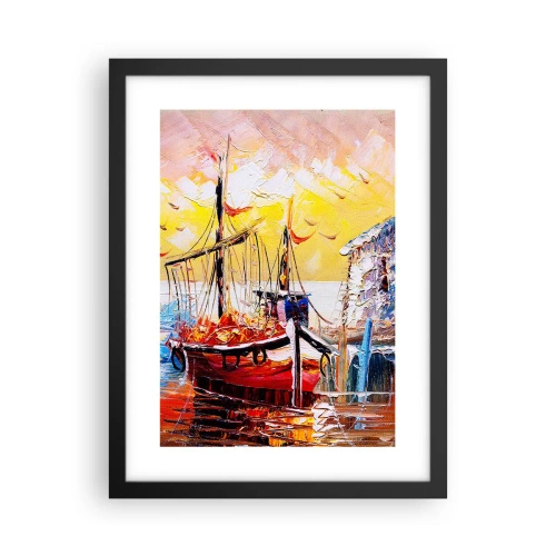 Poster in black frame - Happy Comeback - 30x40 cm