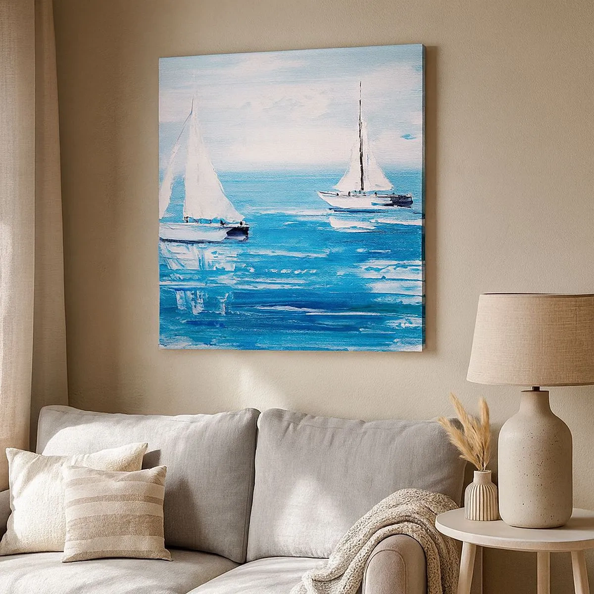 Canvas picture - With a Friend by the Side - 30x30 cm