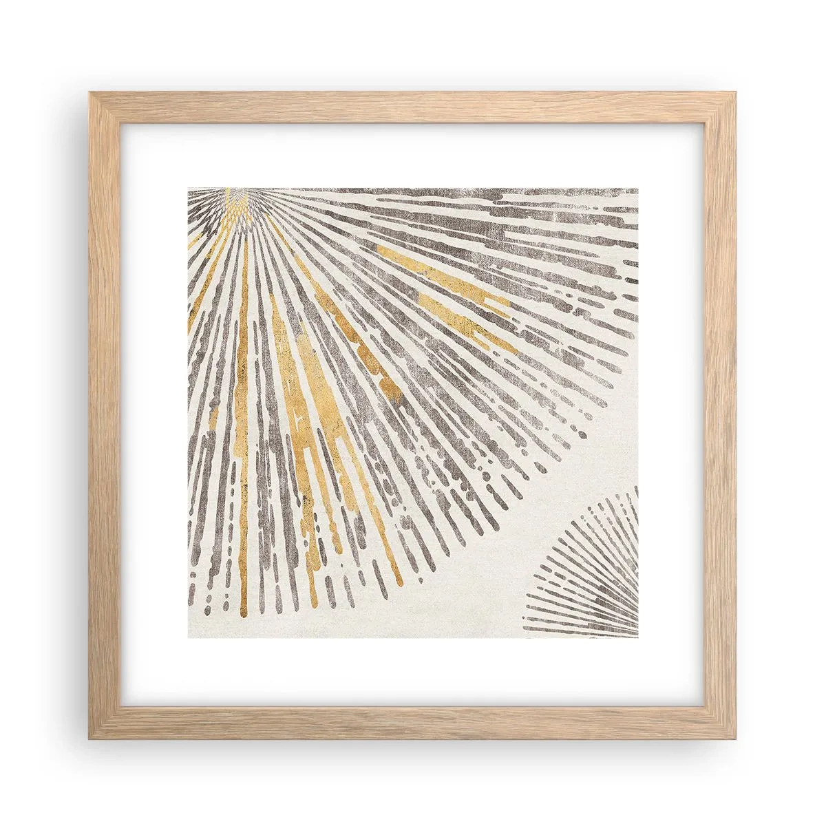 Poster in light oak frame - Beauty of a Ray - 30x30 cm
