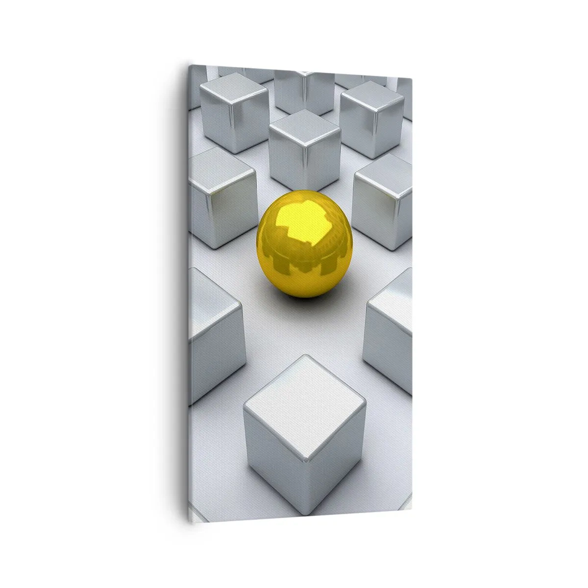 Canvas picture - Why Me? Geometric Composition. - 55x100 cm