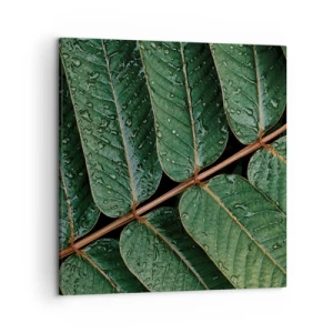 Canvas picture - In Green Rhythm - 50x50 cm