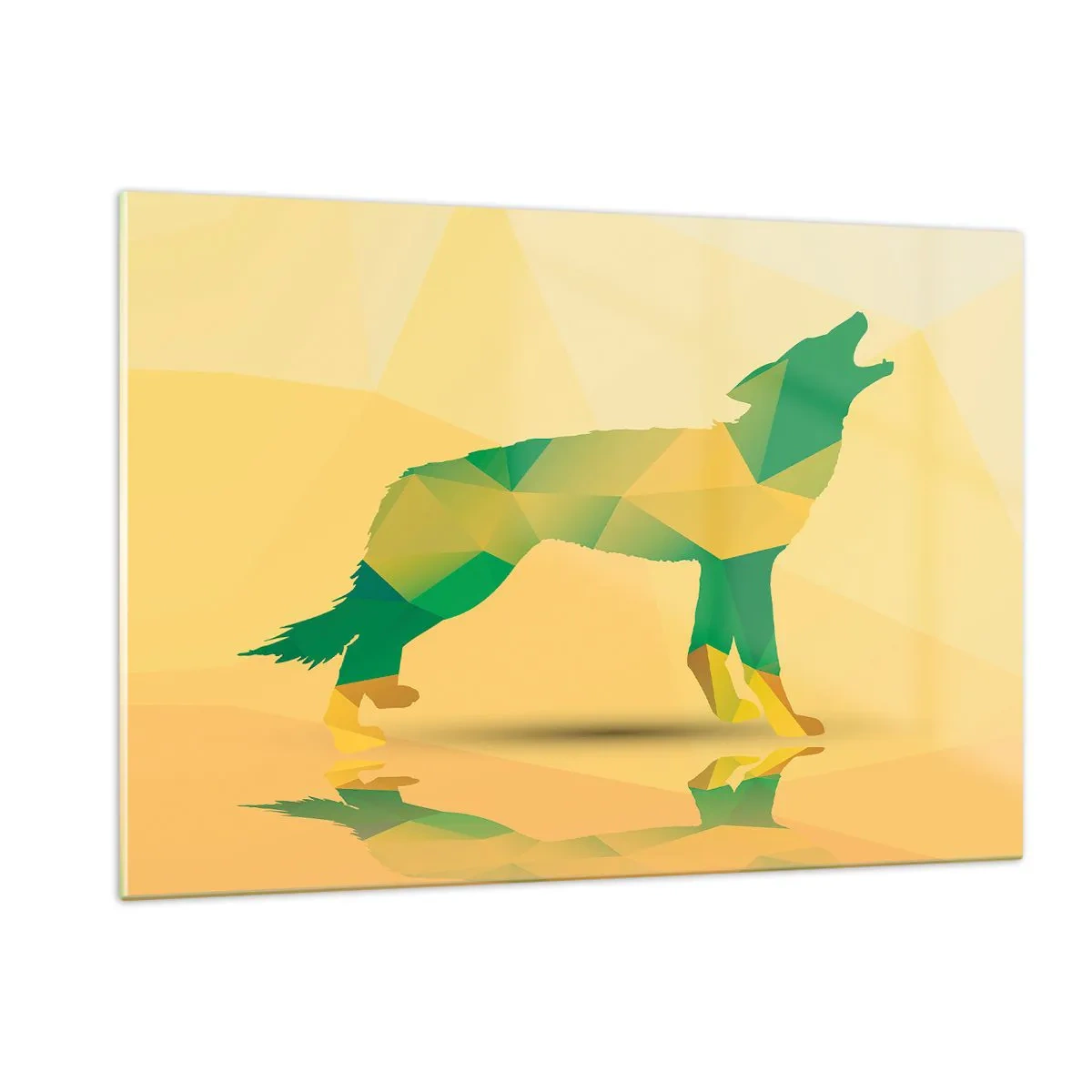 Glass picture - Lone Wolf - 120x80 cm