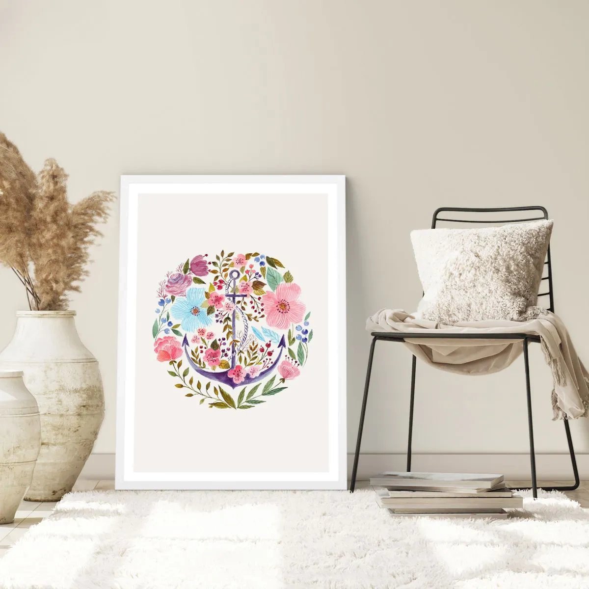 Poster in white frmae - Good Dream of a Sailor - 70x100 cm