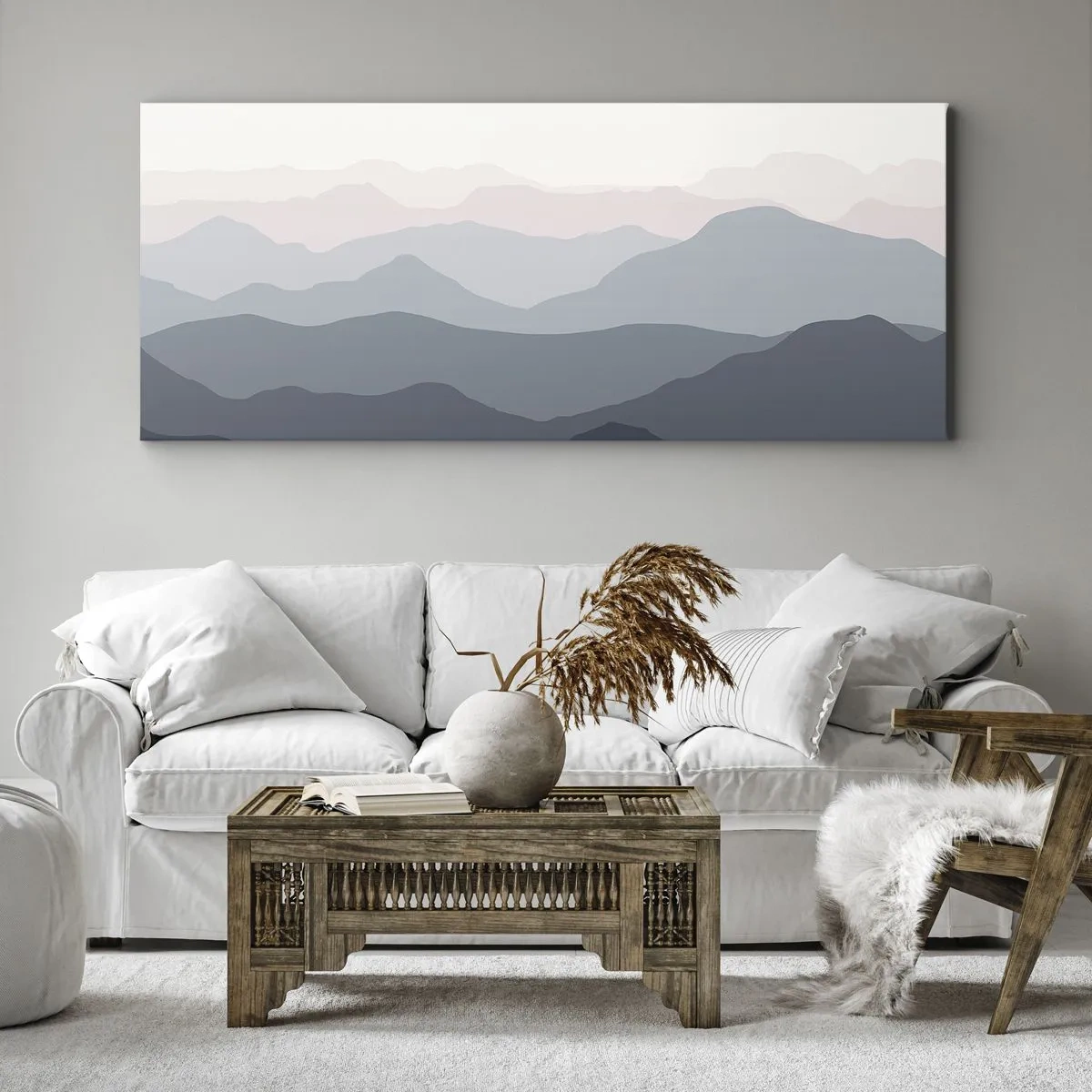 Canvas picture - Mountain Waves - 140x50 cm
