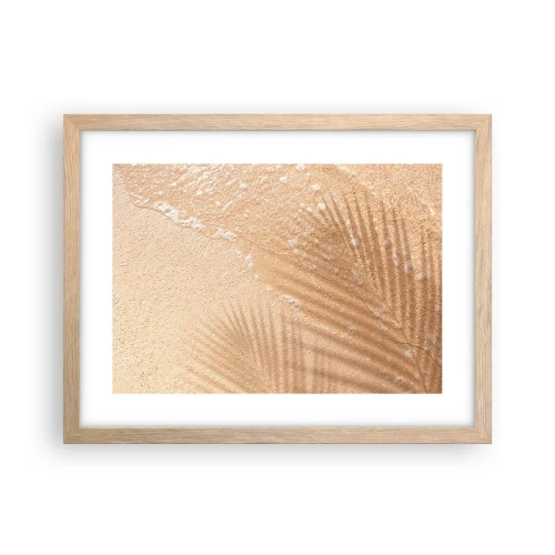 Poster in light oak frame - Shadow of a Hot Summer - 40x30 cm