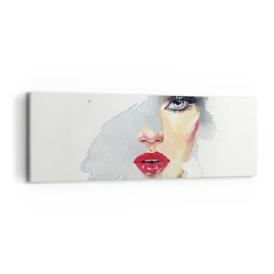 Canvas picture - Reflection in a Waterdrop - 90x30 cm