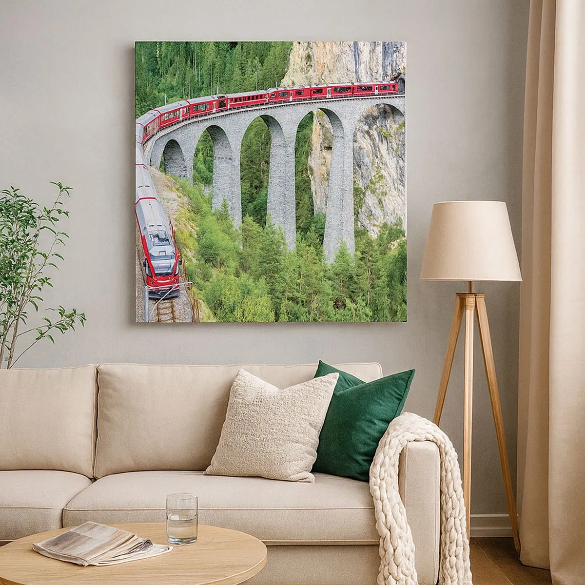 Canvas picture - Time for Mountin Views - 30x30 cm