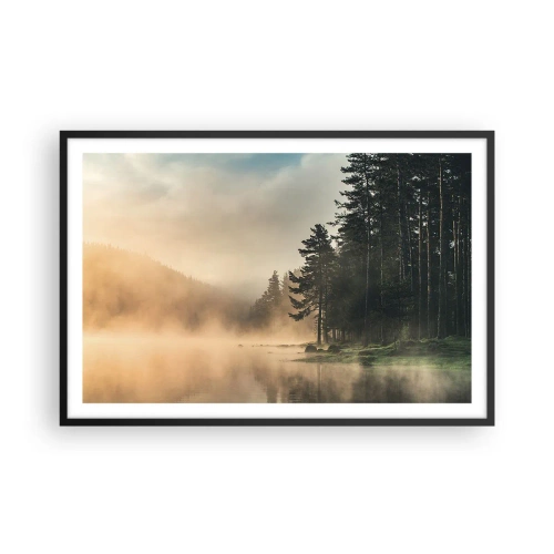 Poster in black frame - Birth of a Day - 91x61 cm