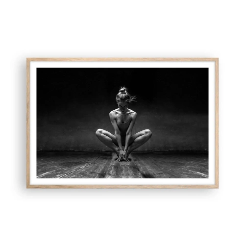 Poster in light oak frame - Concentration of Dancing Energy - 91x61 cm