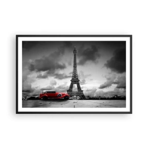 Poster in black frame - Not So Long Ago in Paris - 91x61 cm
