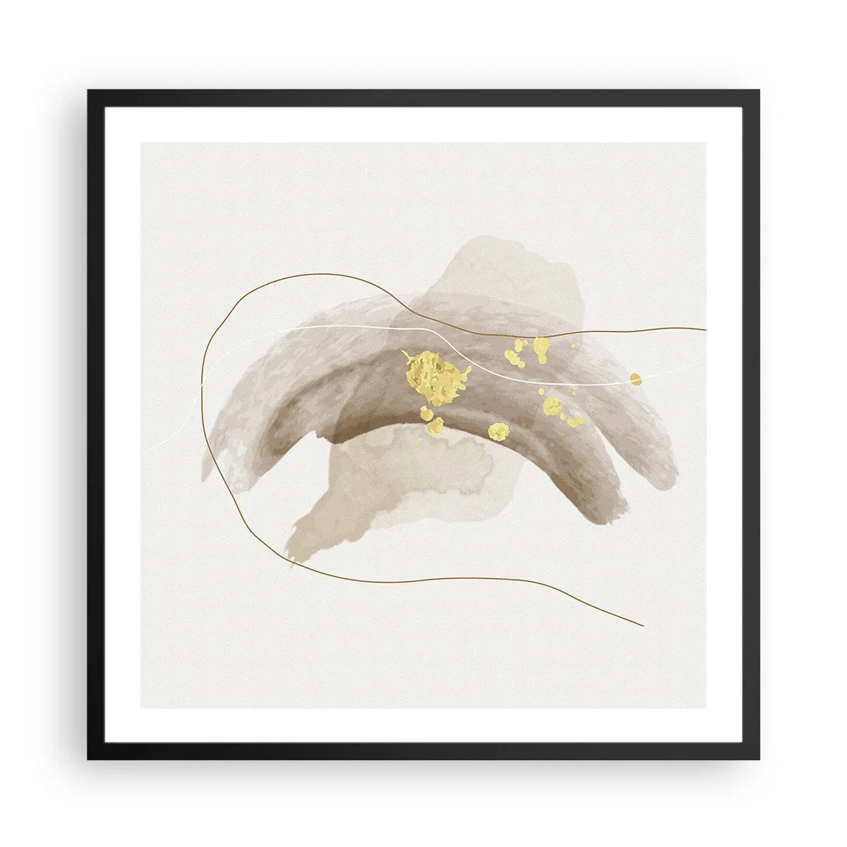 Poster in black frame - Encountered in Space - 60x60 cm