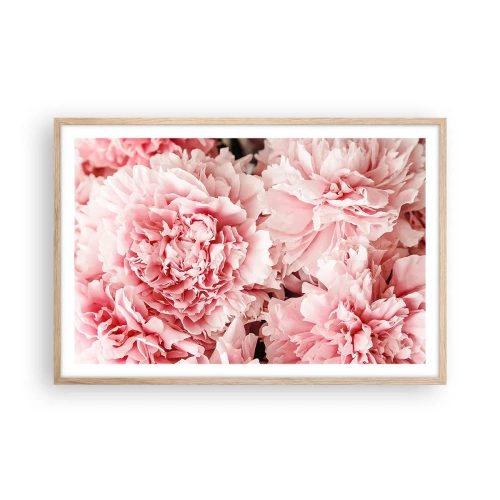 Poster in light oak frame - Pink Dreams - 91x61 cm