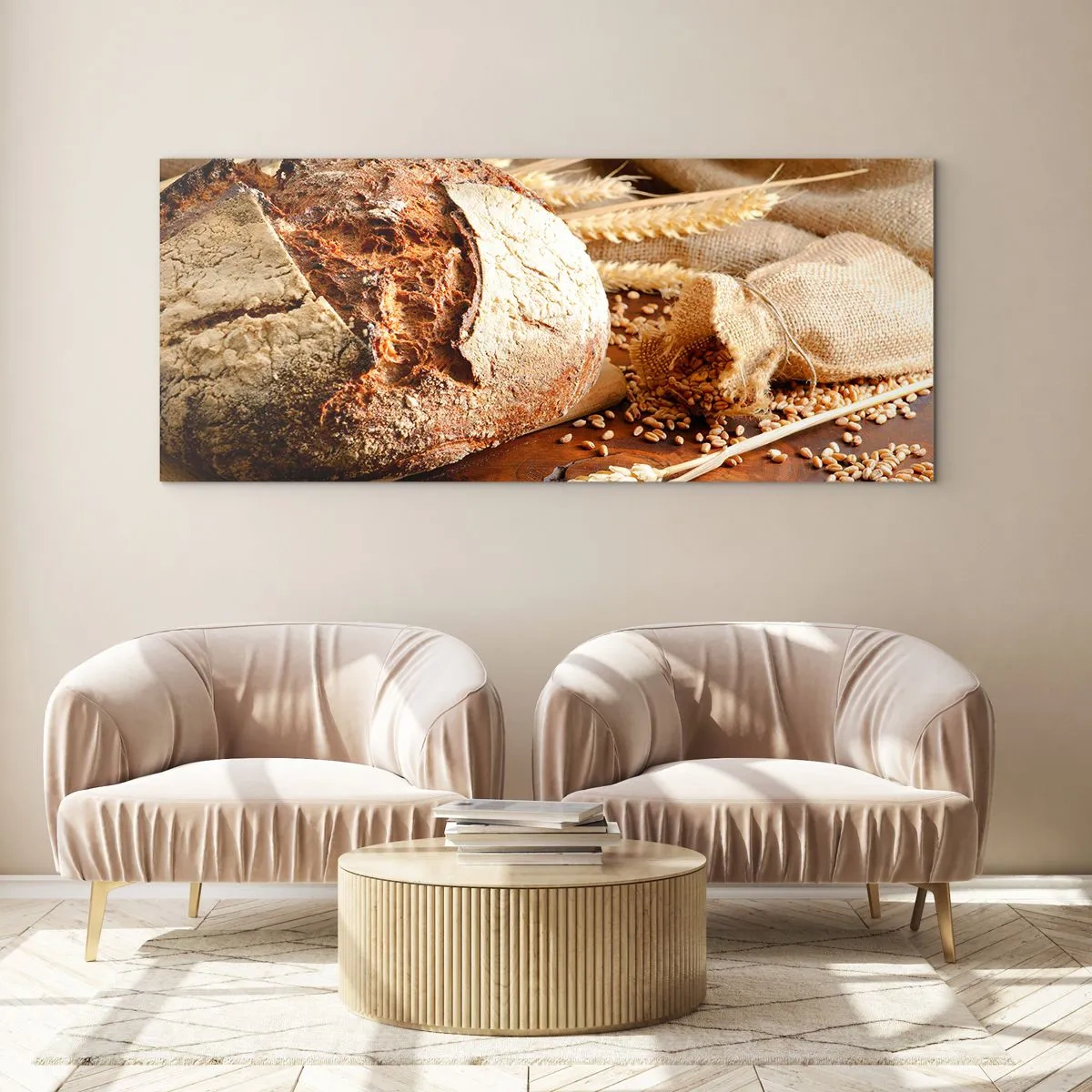Glass picture - Tasty, Fragrant, Crunchy - 100x40 cm