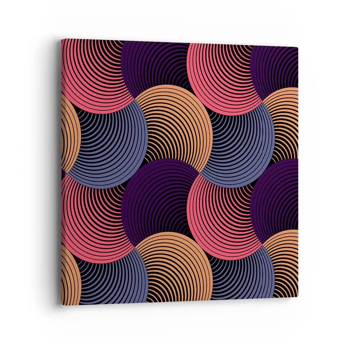 Canvas picture - In a Circular Rhythm - 40x40 cm