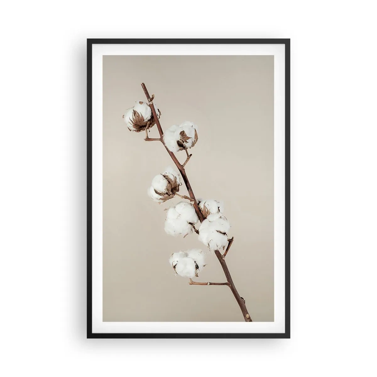 Poster in black frame - At the Heart of Softness - 61x91 cm